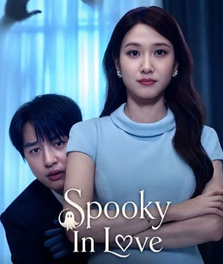 Spooky in Love drama poster featuring the lead characters.