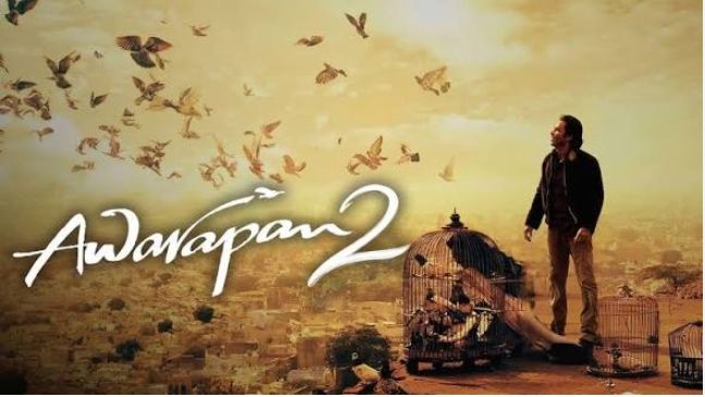 Awarapan 2 poster featuring Emraan Hashmi with birds and cages